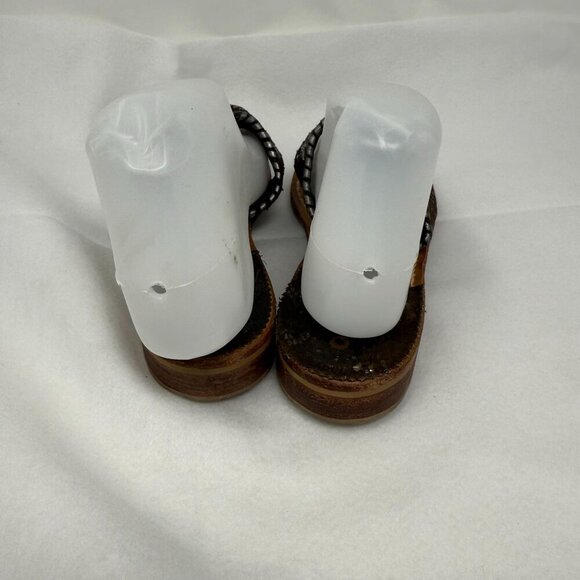 Jack Rogers Womens Flat Sandals Leather Metallic Bronze Slip-On Thong Size 6 - Picture 7 of 7